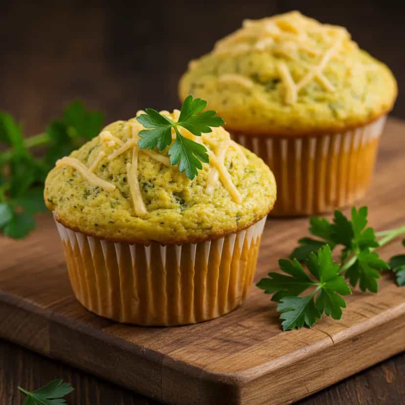 Foto deliciosa de Muffins de Bacon e Parmesão pronta para servir - Lanches de Padaria