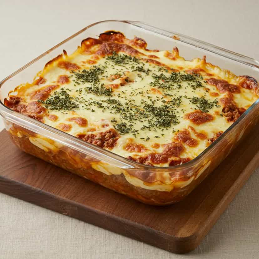 Foto deliciosa de Nhoque ao Forno com Molho de Carne pronta para servir - Massas & Macarrão