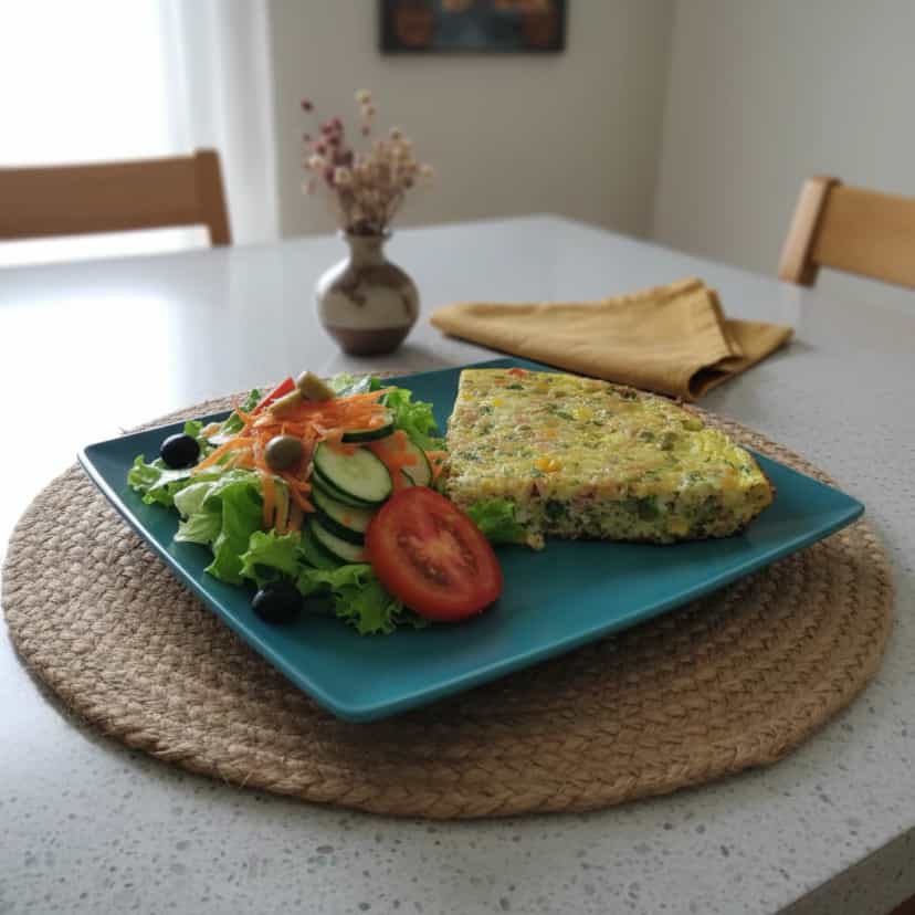 Foto deliciosa de Omelete Assada pronta para servir - Ovos