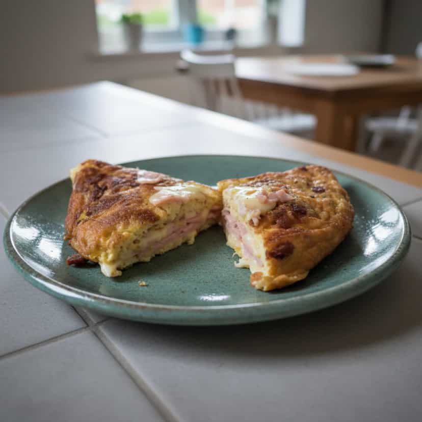 Foto deliciosa de Omelete Recheada Saborosa pronta para servir - Ovos