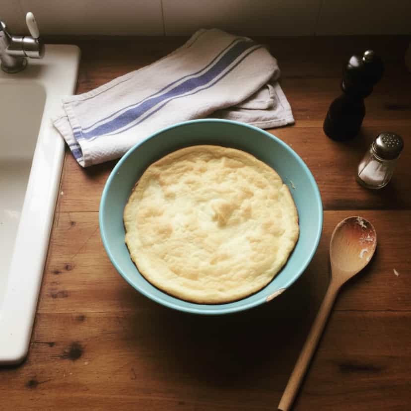 Foto deliciosa de Omelete Souflé pronta para servir - Ovos