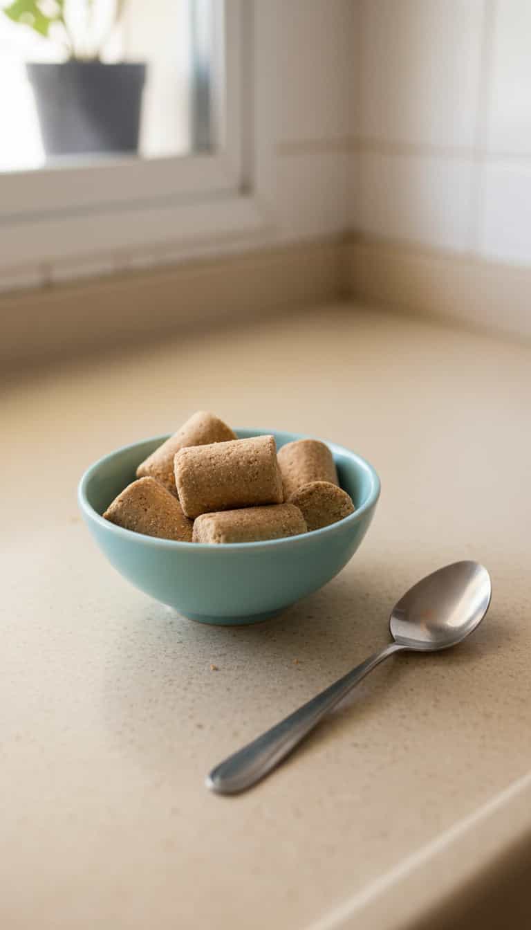 Foto deliciosa de Paçoca Tradicional Caseira pronta para servir - Snacks Naturais