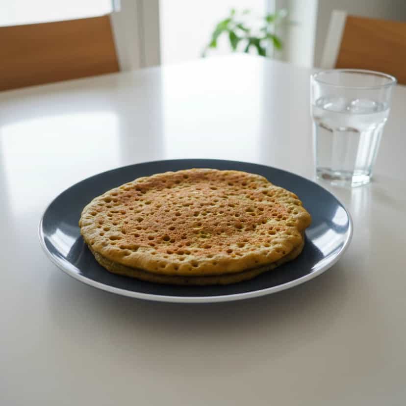 Foto deliciosa de Panqueca à Moda de Portugal pronta para servir - Panquecas & Waffles