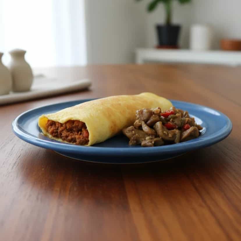 Foto deliciosa de Panqueca de Tapioca pronta para servir - Panquecas & Waffles