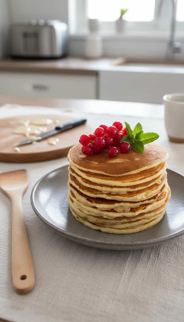 Foto deliciosa de Panqueca Grossa pronta para servir - Panquecas & Waffles