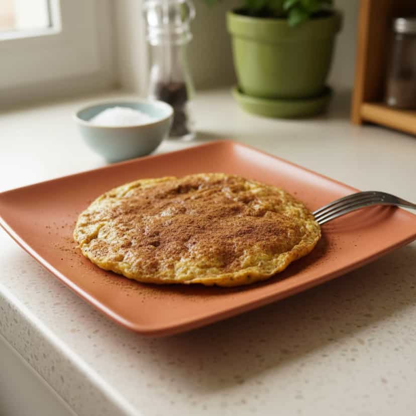 Foto deliciosa de Panqueca Low Carb de Coco pronta para servir - Panquecas & Waffles