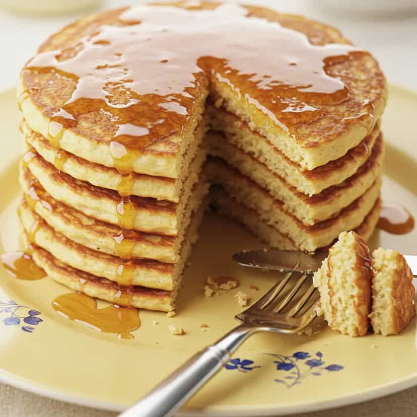 Foto deliciosa de Panquecas Americanas Simples pronta para servir - Panquecas & Waffles