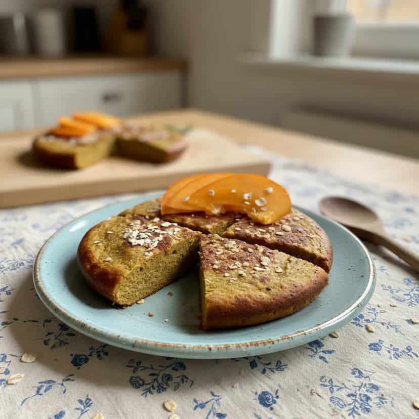 Foto deliciosa de Pão de Aveia e Caqui pronta para servir - Aveia