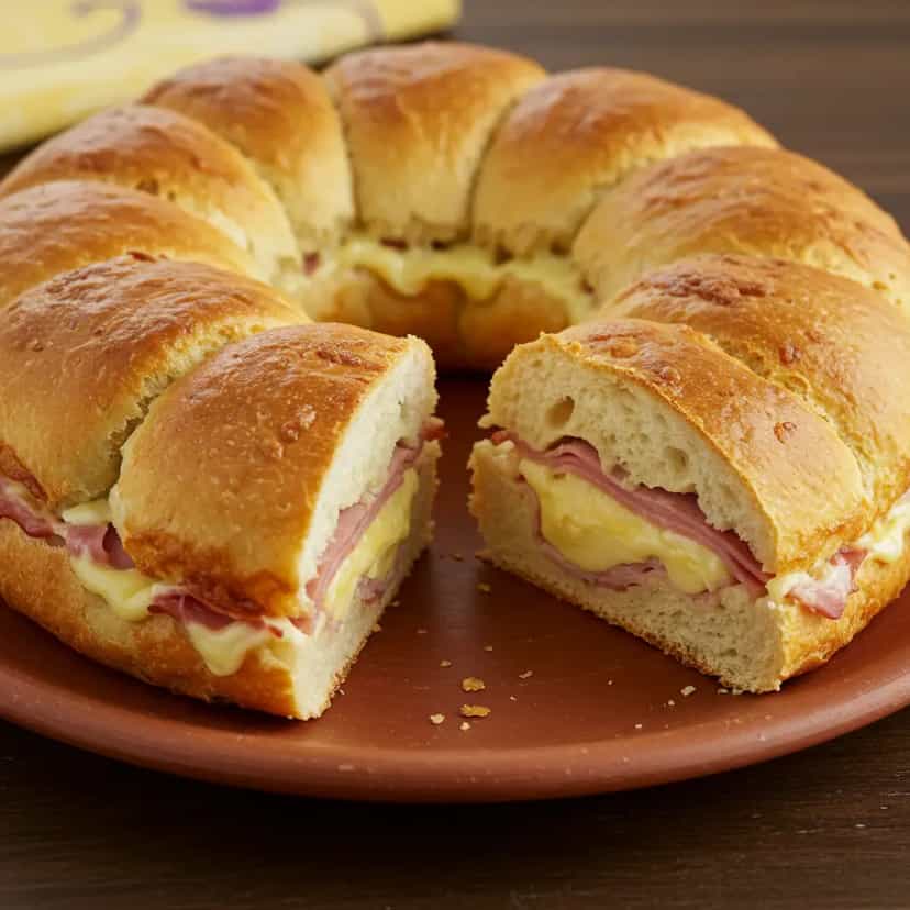 Foto deliciosa de Pão de Pizza Caseiro pronta para servir - Lanches de Padaria