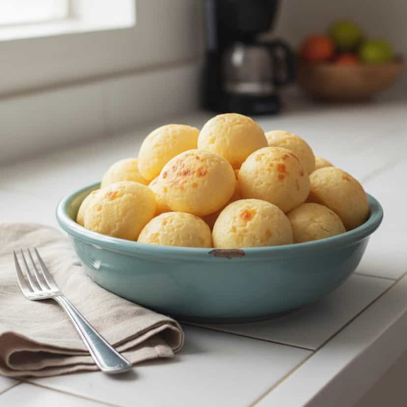 Foto deliciosa de Pão de Queijo Duplo Queijo pronta para servir - Lanches de Padaria
