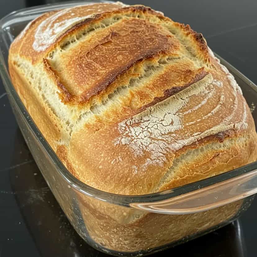 Foto deliciosa de Pão sem sovar pronta para servir - Outras Receitas