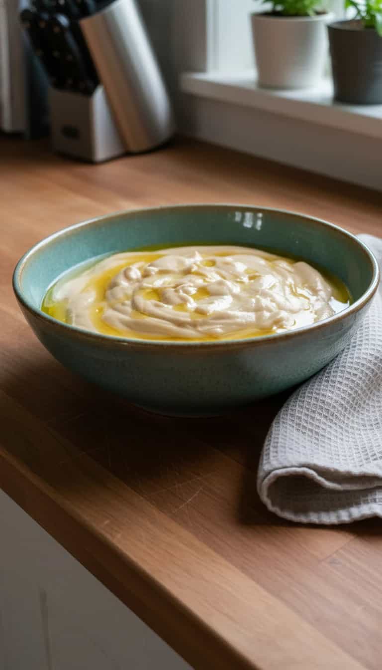 Foto deliciosa de Pasta de Grão-de-Bico Cremosa pronta para servir - Pastas & Patês