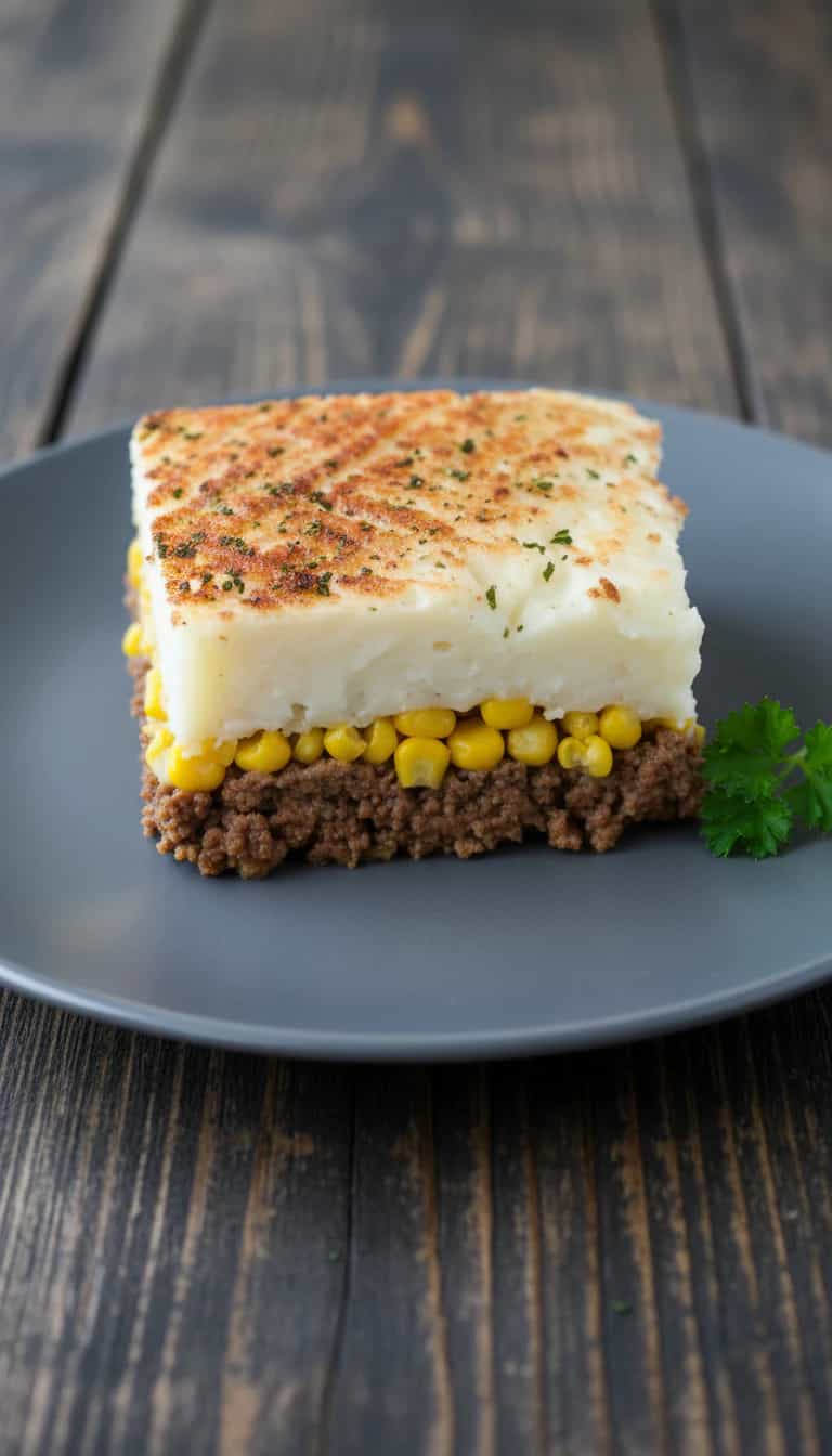 Foto deliciosa de Pâté Chinois pronta para servir - Carnes & Frango