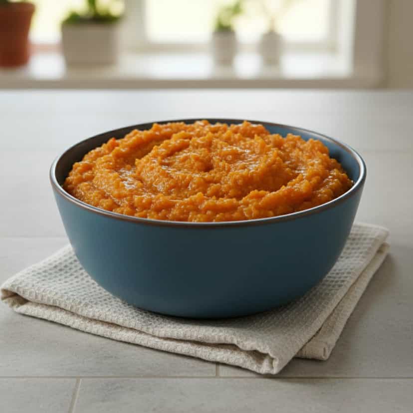 Foto deliciosa de Patê Cremoso de Cenoura com Sardinha pronta para servir - Pastas & Patês