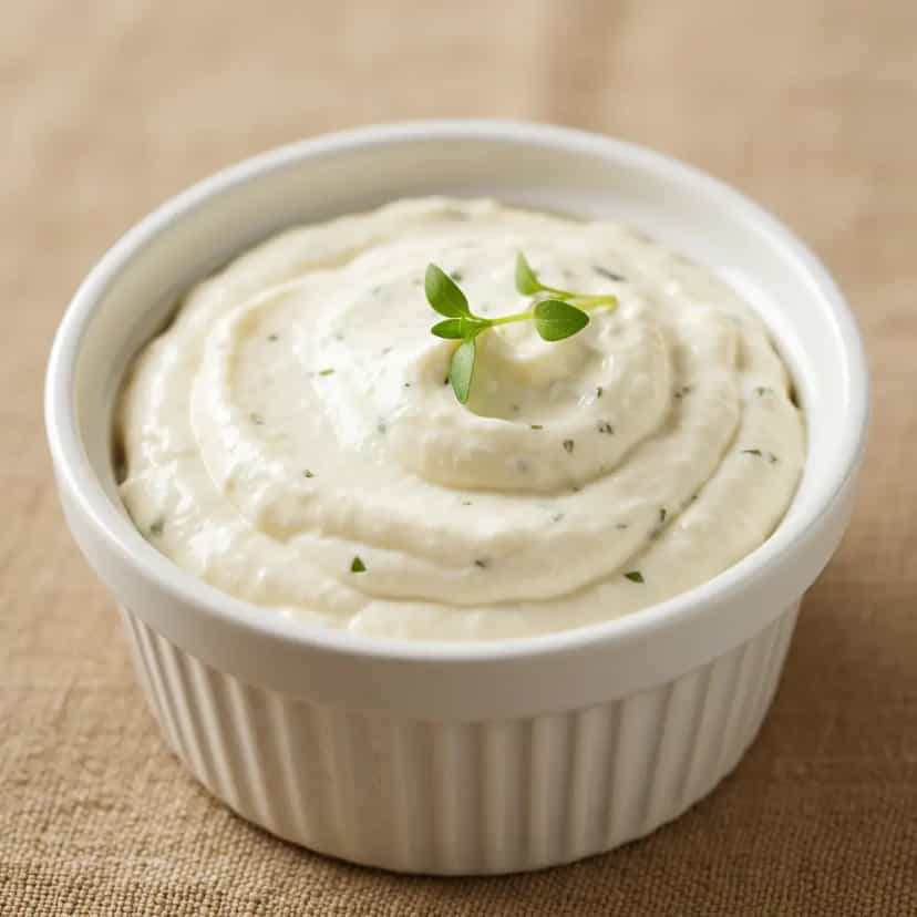 Foto deliciosa de Patê de Alho Cremoso pronta para servir - Pastas & Patês