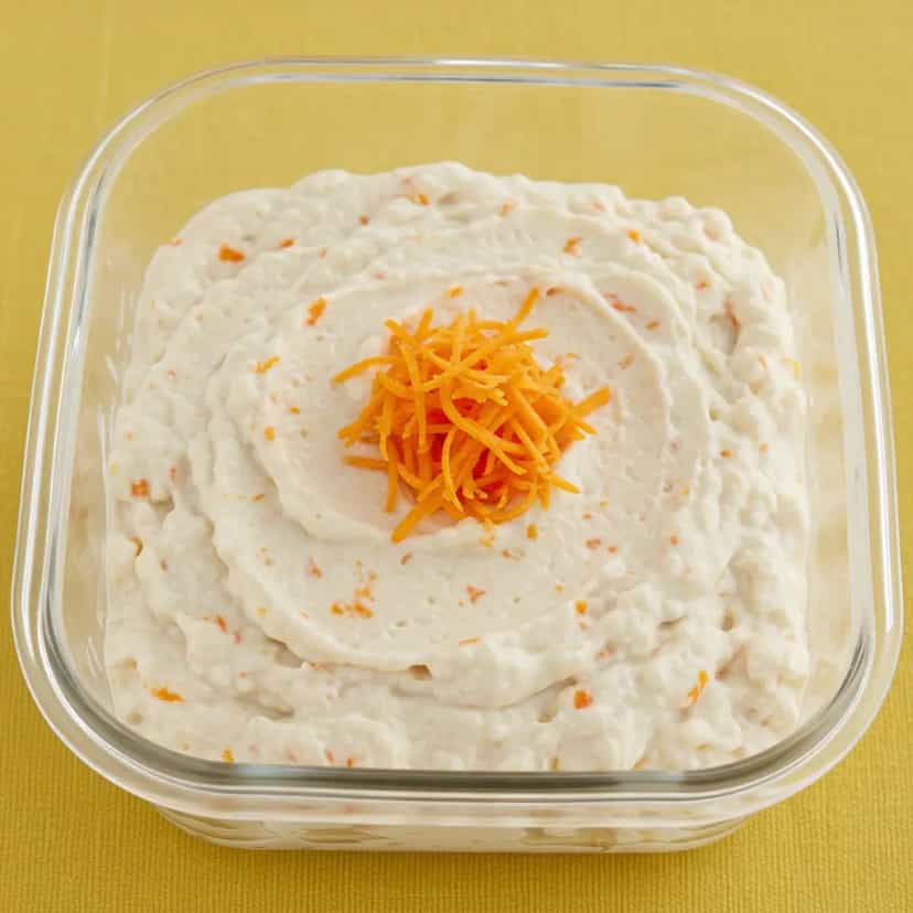 Foto deliciosa de Patê de Ricota com Cenoura pronta para servir - Pastas & Patês