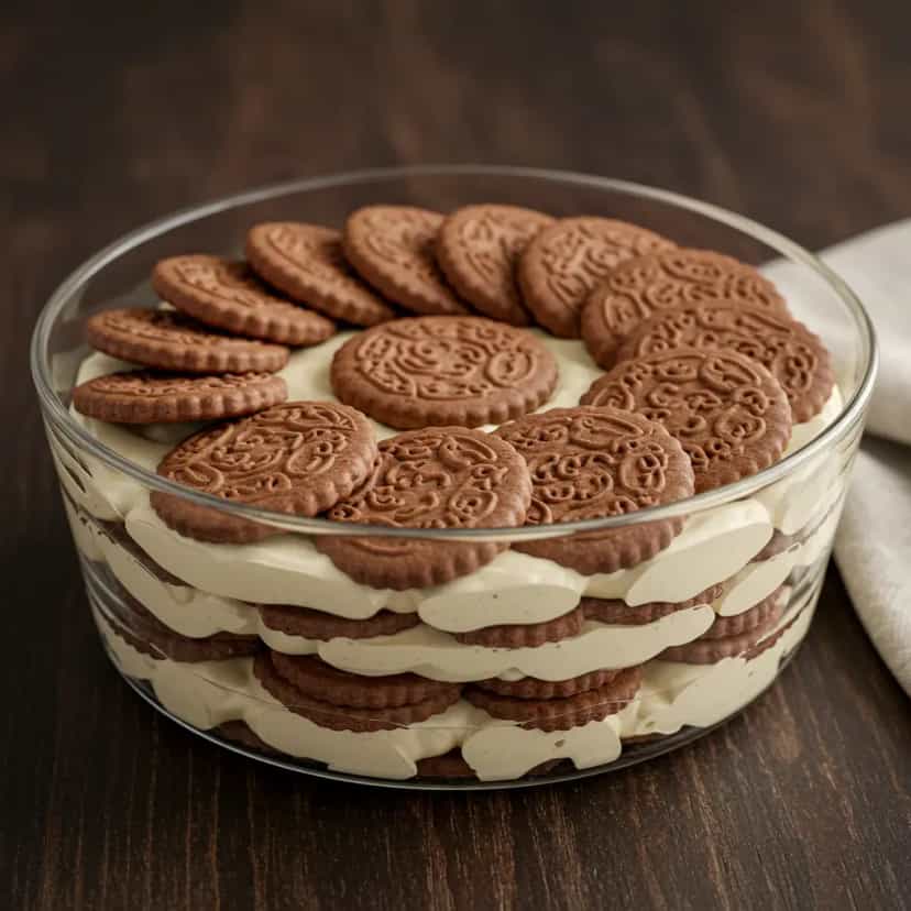 Foto deliciosa de Pavê de Brigadeiro e Beijinho pronta para servir - Outras Receitas