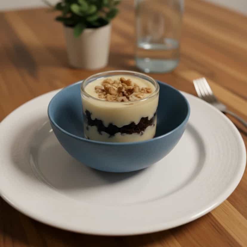 Foto deliciosa de Pavê de Brownie com Coco pronta para servir - Brownies & Cookies