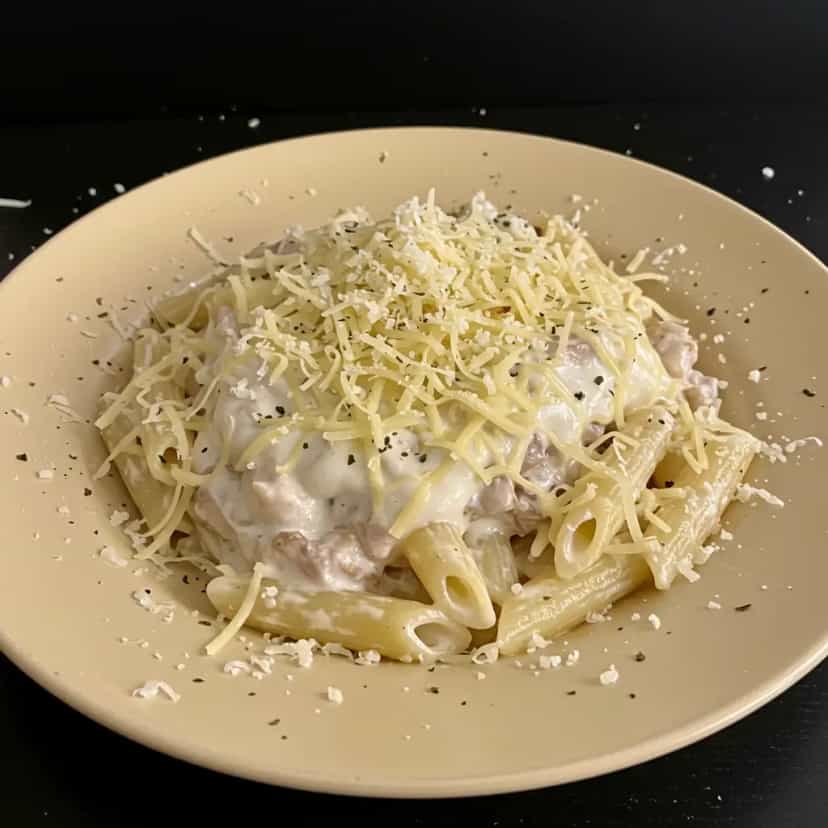 Foto deliciosa de Penne Cremoso ao Provolone pronta para servir - Outras Receitas