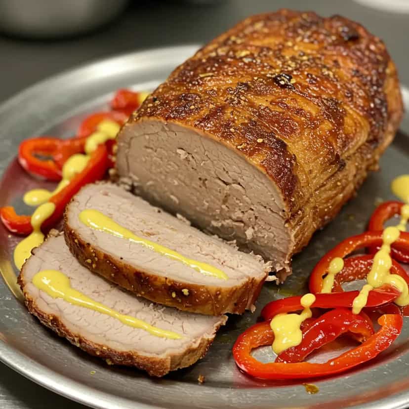 Foto deliciosa de Picanha no Sal Grosso Assada pronta para servir - Carnes & Frango