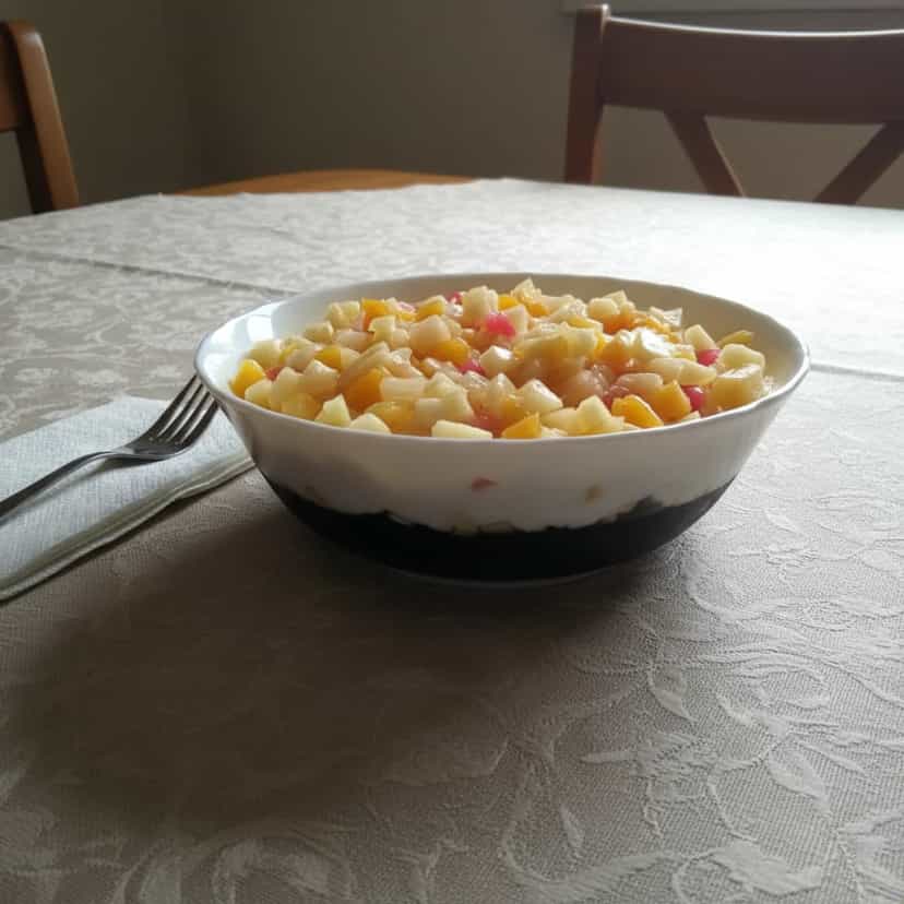 Foto deliciosa de Pizza de Gelatina em Camadas pronta para servir - Doces Gelados & Sorvetes