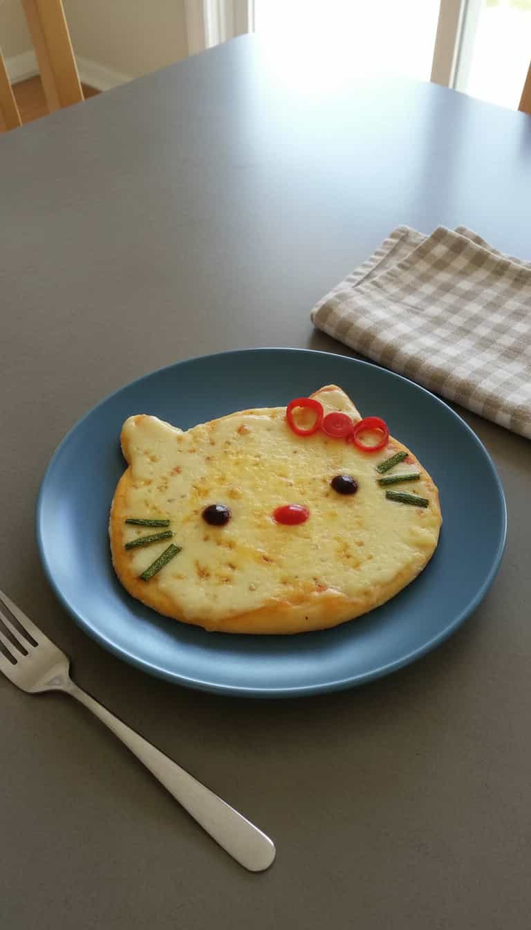 Foto deliciosa de Pizza Hello Kitty pronta para servir - Outras Receitas