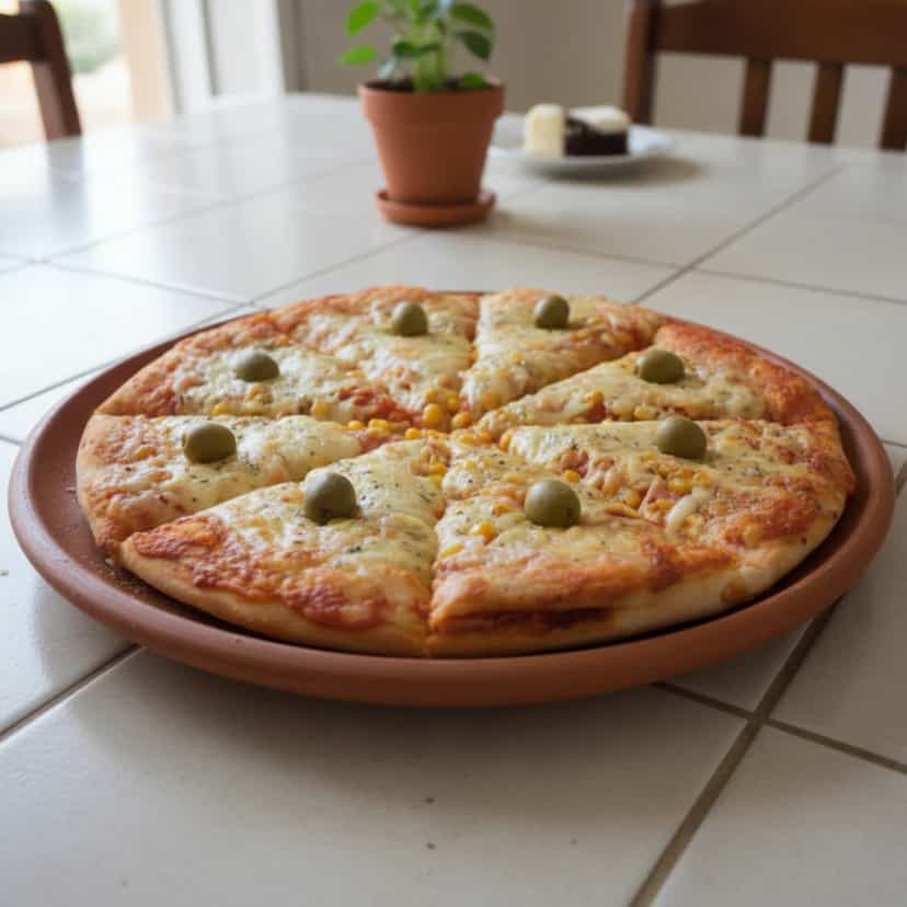 Foto deliciosa de Pizza Portuguesa pronta para servir - Pizzas & Salgados