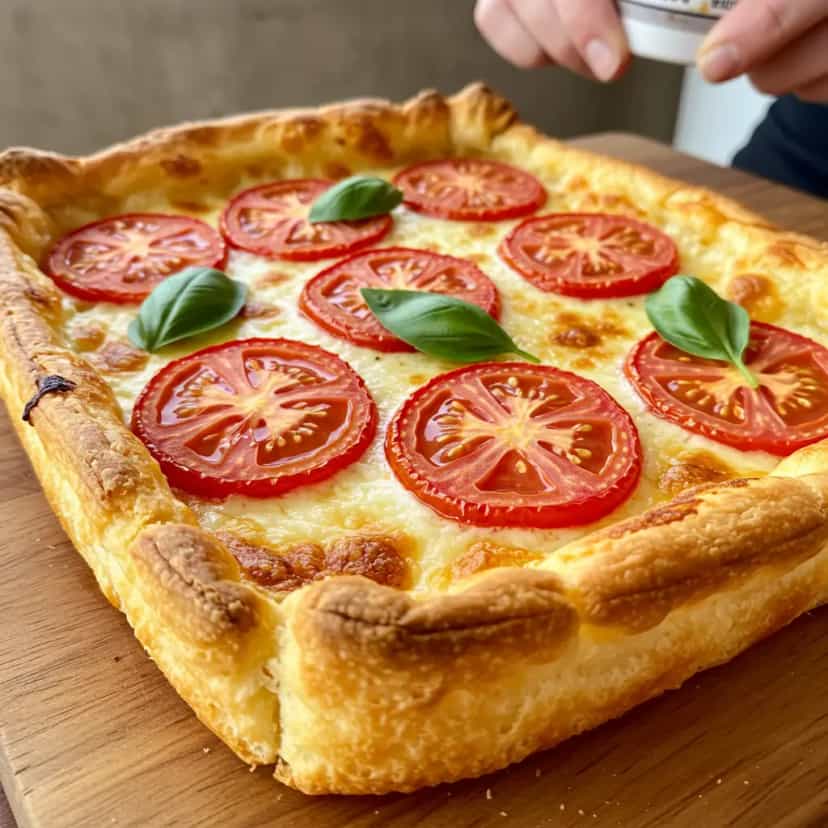 Foto deliciosa de Pizza Quadrada da Amanda Barros pronta para servir - Pizzas & Salgados