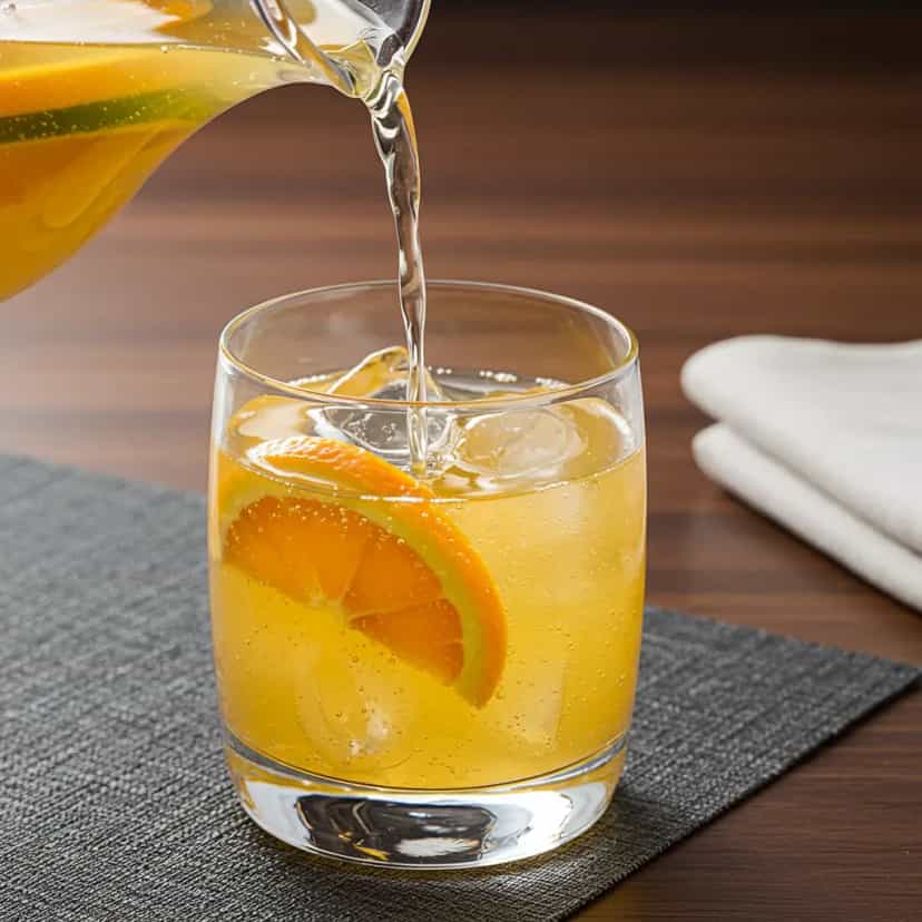 Foto deliciosa de Ponche de Frutas Tropical pronta para servir - Coquetéis