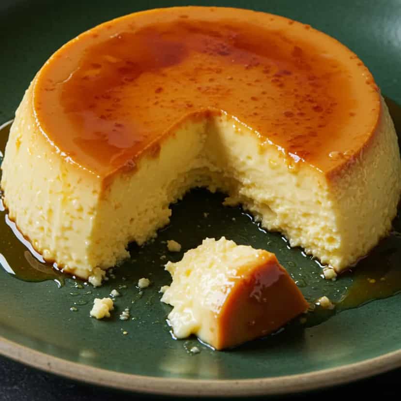 Foto deliciosa de Pudim Cremoso de Leite em Pó pronta para servir - Pudins & Cremes