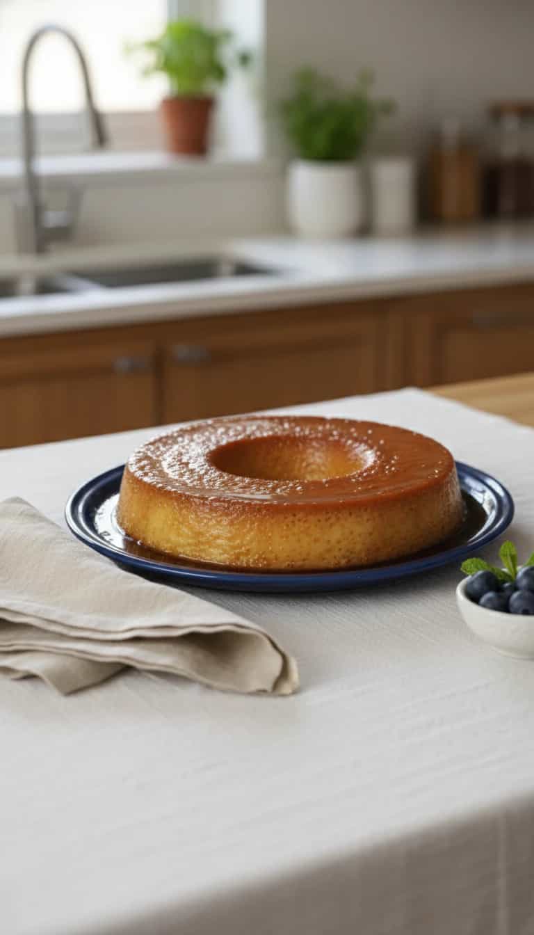 Foto deliciosa de Pudim Cremoso de Tapioca pronta para servir - Pudins & Cremes