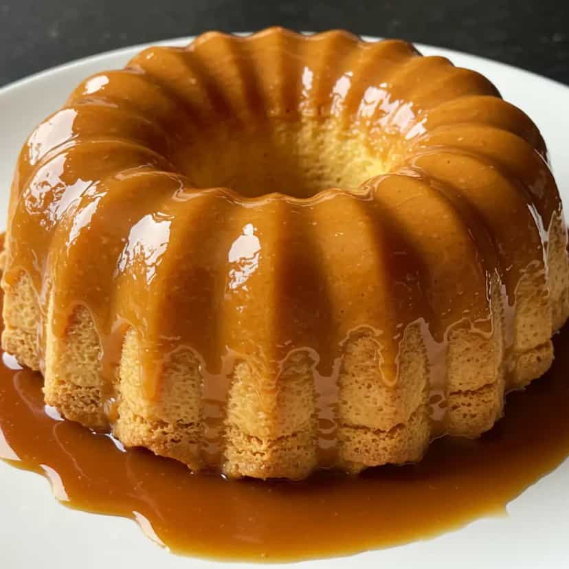 Foto deliciosa de Pudim de banana pronta para servir - Pudins & Cremes