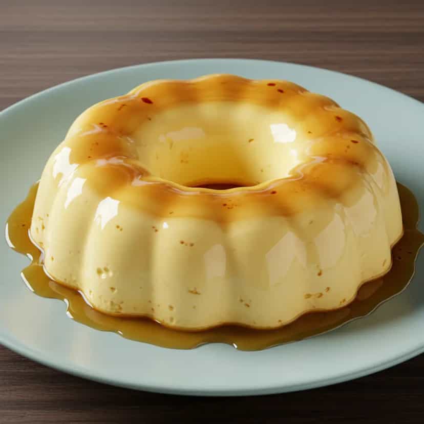 Foto deliciosa de Pudim de Leite Cremoso (Gelado) pronta para servir - Pudins & Cremes