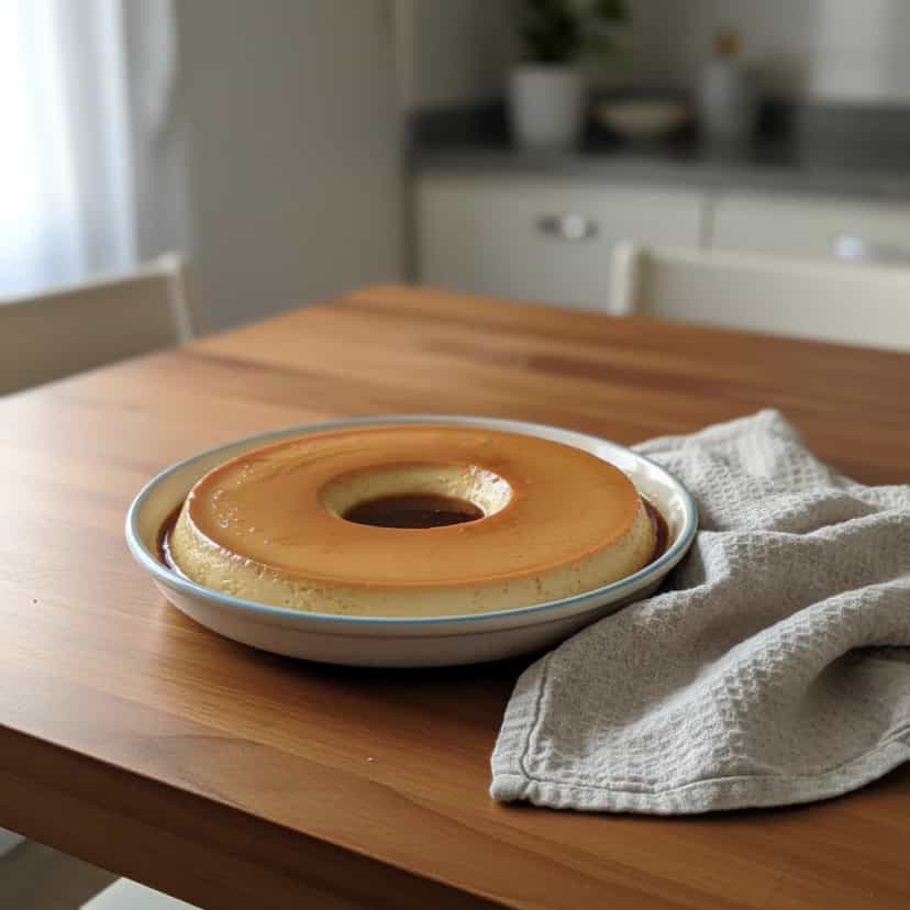 Foto deliciosa de Pudim gelado pronta para servir - Doces Gelados & Sorvetes