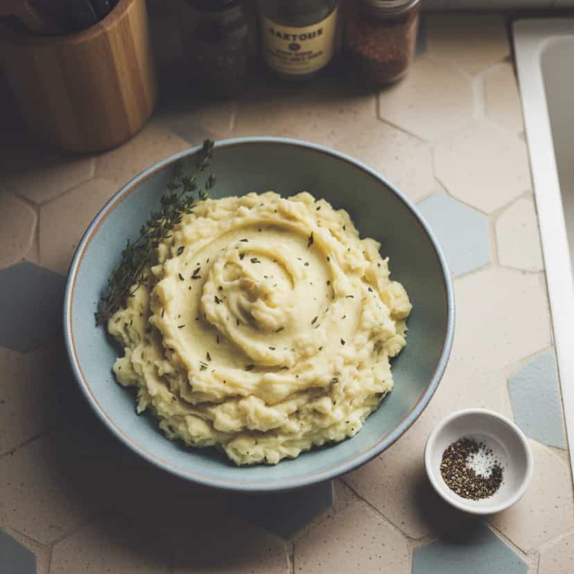 Foto deliciosa de Purê de Batata Cremoso com Parmesão pronta para servir - Outras Receitas