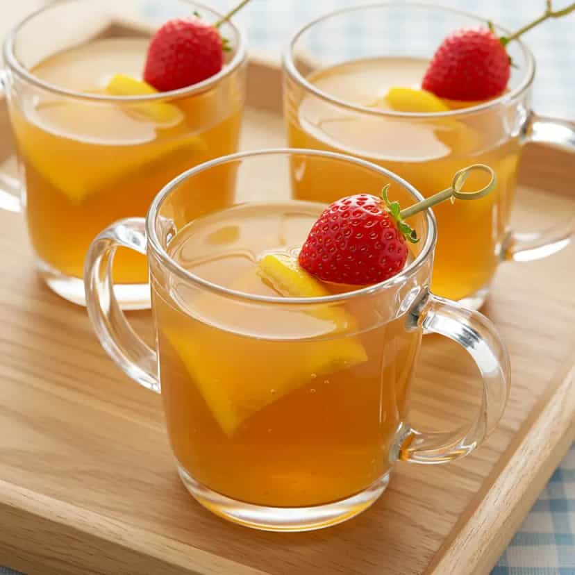 Foto deliciosa de Quentão com Frutas Cítricas pronta para servir - Bebidas Quentes