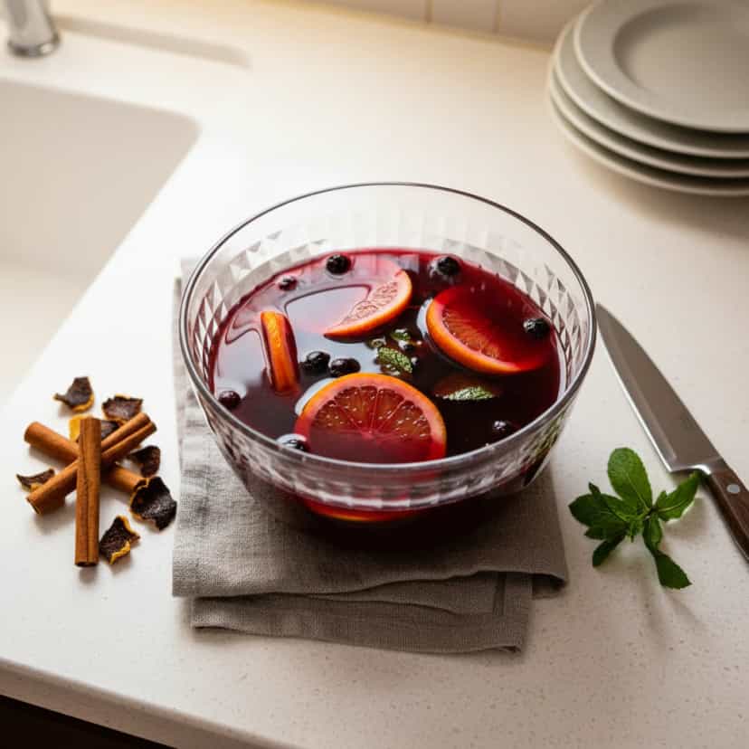 Foto deliciosa de Quentão Light de Uva pronta para servir - Bebidas Quentes