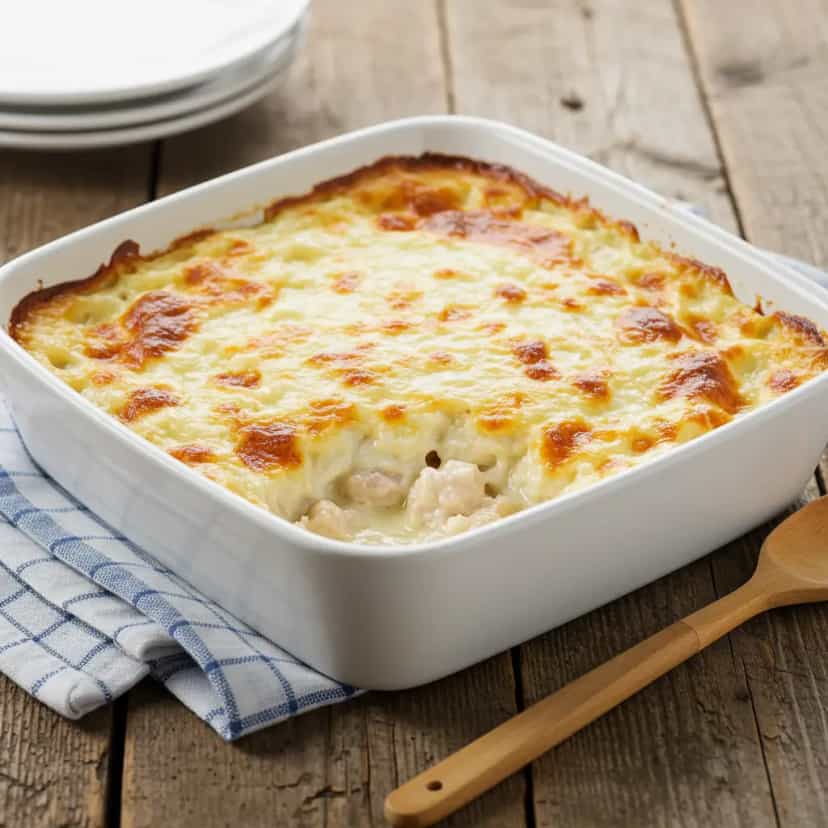 Foto deliciosa de Quiche Cetogênica de Frango pronta para servir - Low Carb