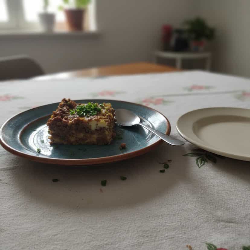 Foto deliciosa de Quiche de Carne Moída e Calabresa pronta para servir - Tortas Salgadas