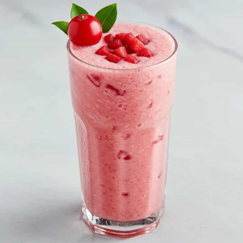 Foto deliciosa de Raspadinha de morango pronta para servir - Outras Receitas