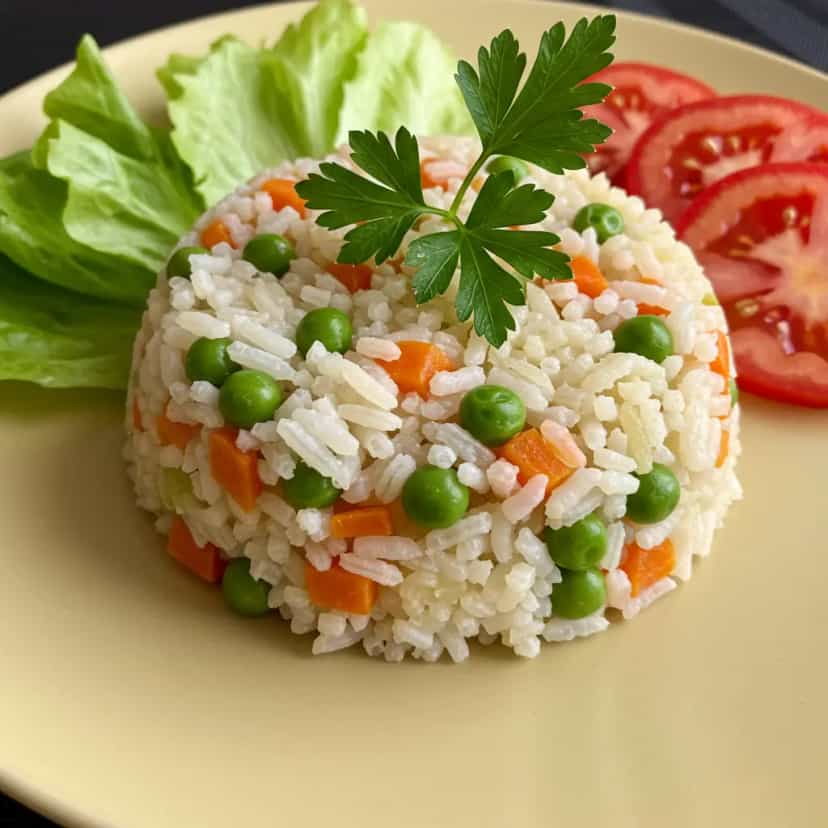 Foto deliciosa de Risoto Cremoso de Legumes pronta para servir - Massas & Macarrão