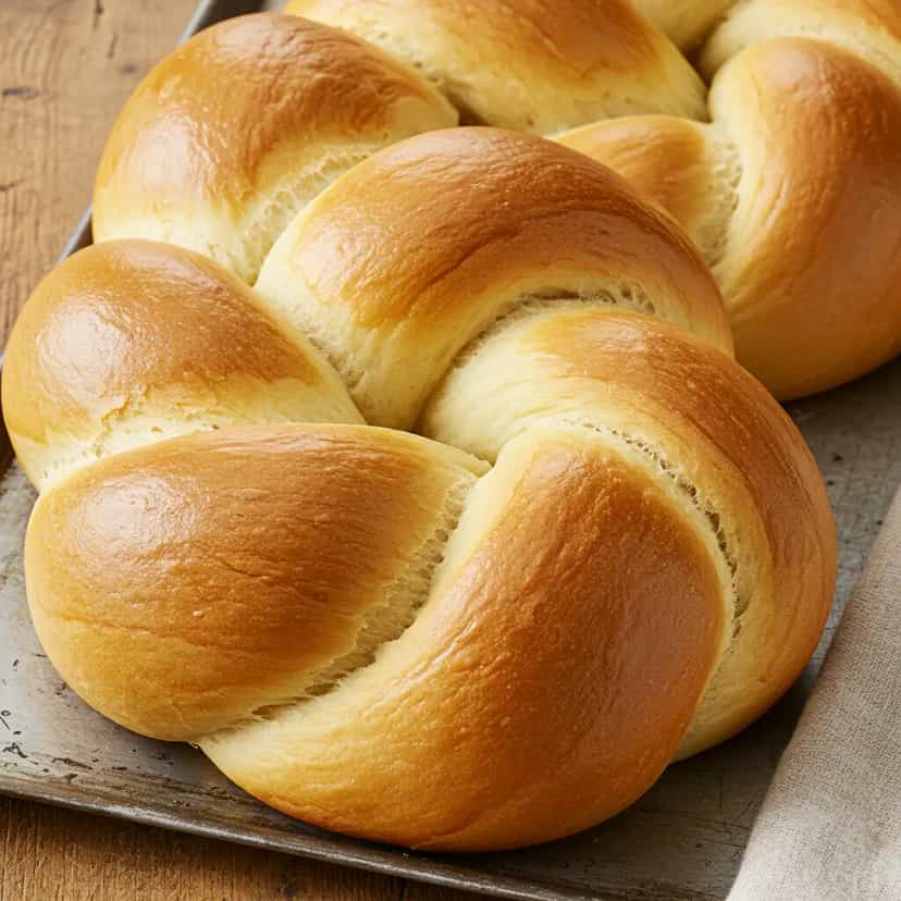 Foto deliciosa de Rosca Trançada pronta para servir - Outras Receitas