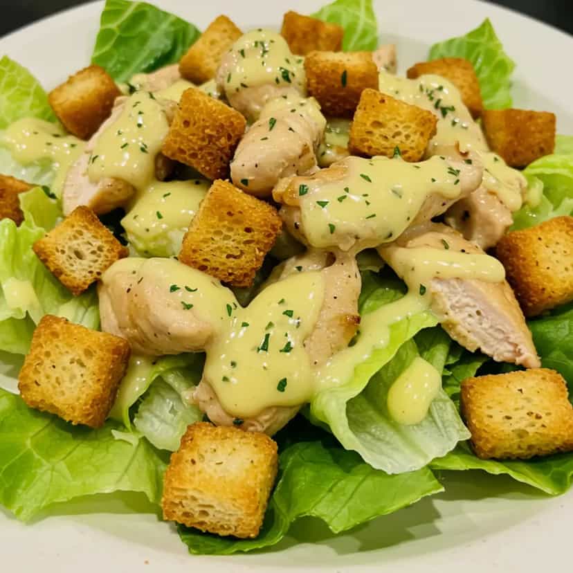 Foto deliciosa de Salada Caesar Completa pronta para servir - Saladas