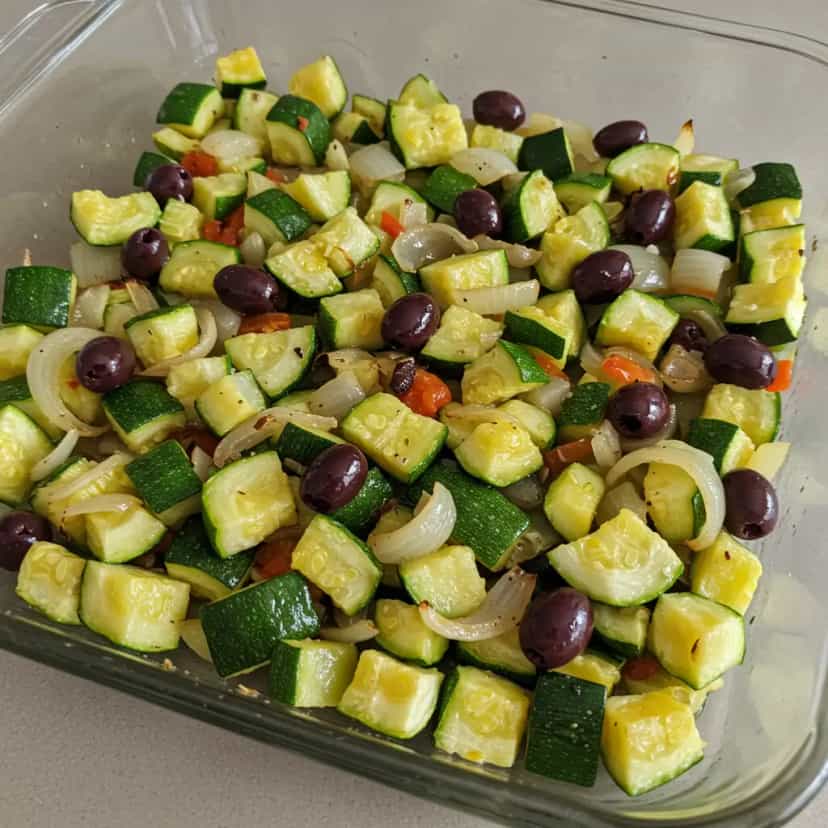 Foto deliciosa de Salada de Abobrinha Assada pronta para servir - Saladas