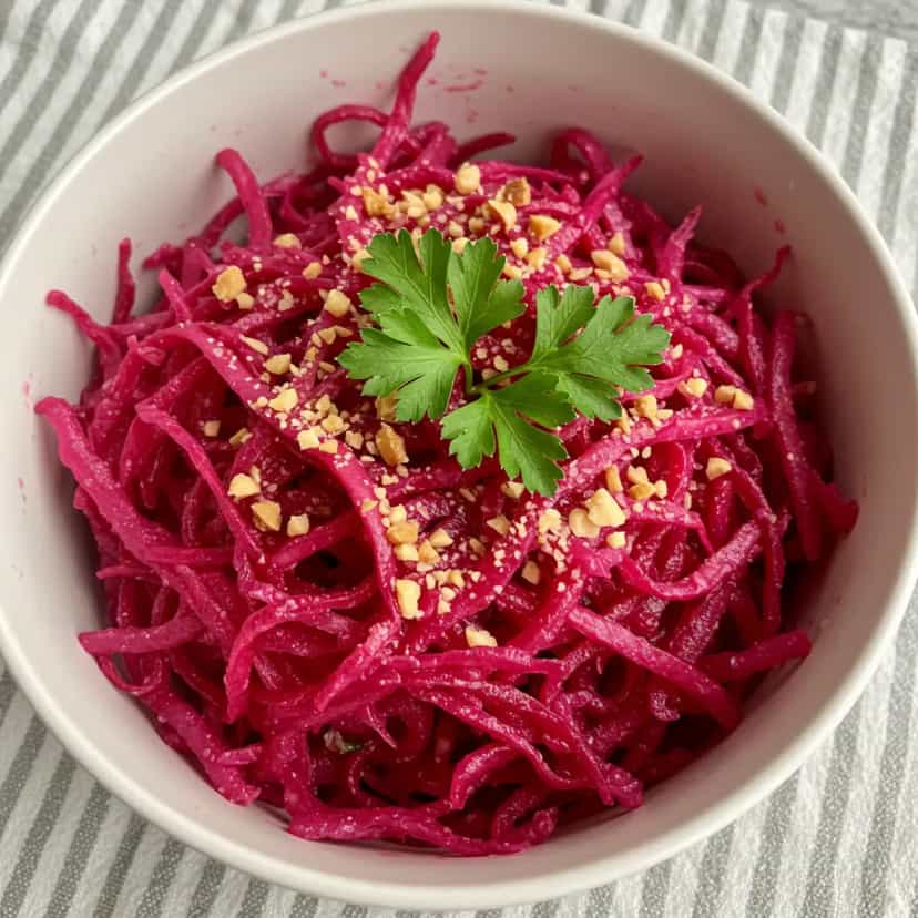 Foto deliciosa de Salada de beterraba pronta para servir - Saladas