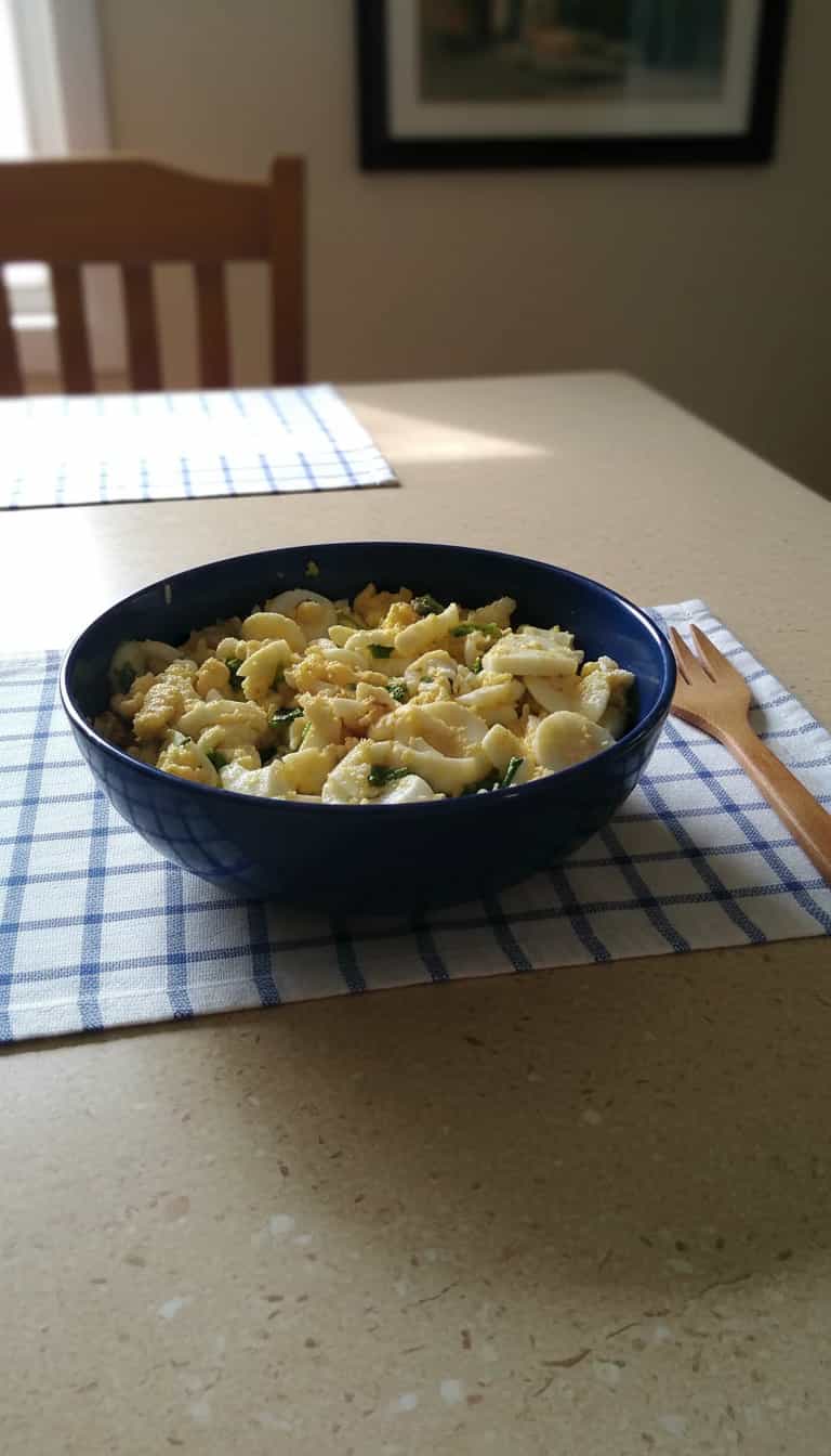 Foto deliciosa de Salada de Ovos com Cebola Caramelizada pronta para servir - Outras Receitas