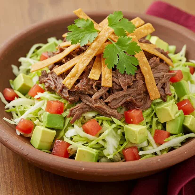 Foto deliciosa de Salada Tex-Mex com Frango pronta para servir - Saladas
