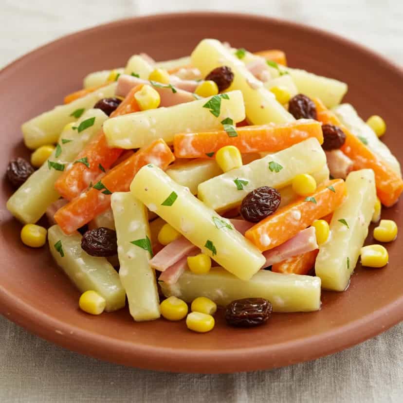 Foto deliciosa de Salada Tropical Refrescante pronta para servir - Saladas