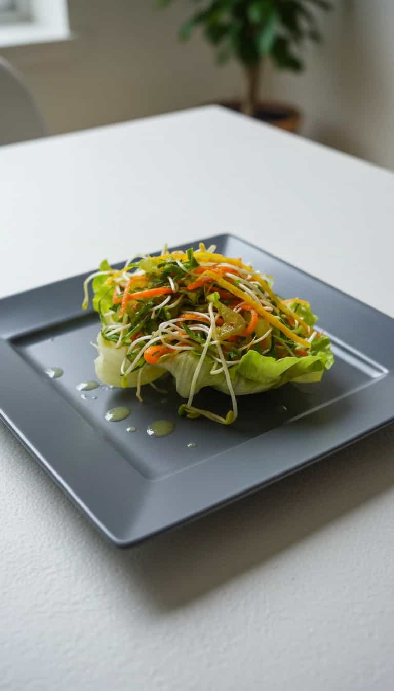 Foto deliciosa de Salada Tropical Refrescante pronta para servir - Snacks Naturais