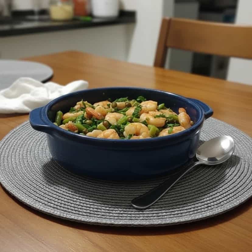 Foto deliciosa de Salmão ao Limão com Alcaparras pronta para servir - Peixes & Frutos do Mar